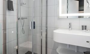 Koupelna v ubytování Thon Hotel Harstad