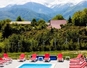 Γενική θέα στο βουνό ή θέα στο βουνό από  αυτός ο ξενώνας