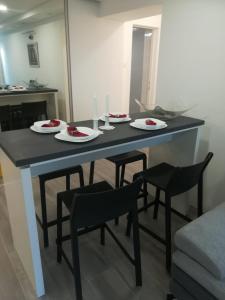 Kuchyň nebo kuchyňský kout v ubytování Apartmani Vidoš