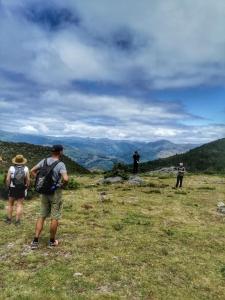 a group of people standing on top of a hill at Casinhas do Minho in Arcos de Valdevez