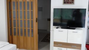 TV a/nebo společenská místnost v ubytování Alb-Rosa