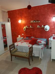 Postel nebo postele na pokoji v ubytování Suites Rome