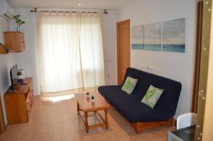 Posezení v ubytování 1ª Línea Edificio Galicia Beach