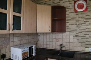 Η κουζίνα ή μικρή κουζίνα στο Апартаменти на Космонавтів