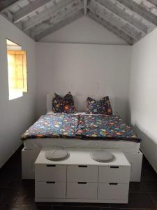 מיטה או מיטות בחדר ב-Casa Los Morros