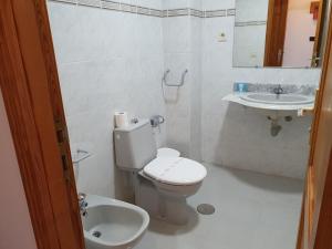 Koupelna v ubytování Hotel Castillete