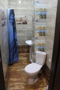 a bathroom with a toilet and a sink at Рэдэд in Lazarevskoye