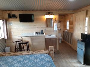 A kitchen or kitchenette at Glacier Acres Guest Ranch