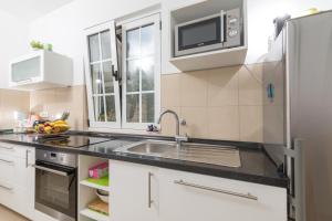 Kuchyň nebo kuchyňský kout v ubytování Apartments Dobronic