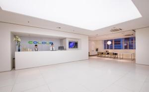 The lobby or reception area at Shenzhen Dongmen Colour Hotel