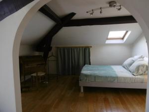 Säng eller sängar i ett rum på Cottage Massanet
