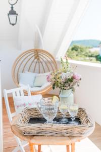 Ein Balkon oder eine Terrasse in der Unterkunft Belle Maison - Das kleine Hotel