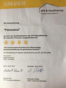 Certifikát, hodnocení, plakát nebo jiný dokument vystavený v ubytování Apartment Panorama