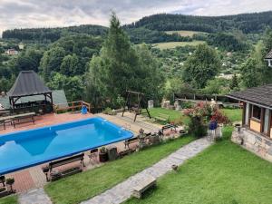 Nespecifikovaný výhled na hory nebo výhled na hory při pohledu z bed and breakfast