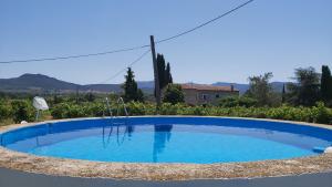 una piscina en medio de un patio en La Caseta Vella, en Falset