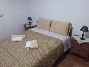 Postel nebo postele na pokoji v ubytování Dimitris house