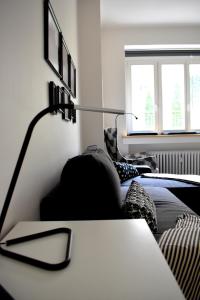 Posteľ alebo postele v izbe v ubytovaní Designer holiday home Vinohrady!