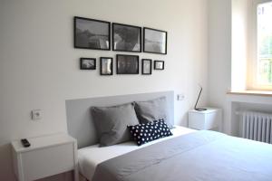 Posteľ alebo postele v izbe v ubytovaní Designer holiday home Vinohrady!