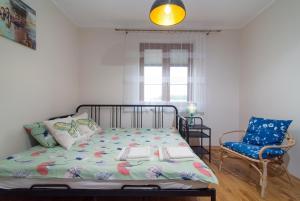 Letto o letti in una camera di Nadwiślańskie Gniazdo