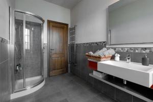 Koupelna v ubytování B&B Vallecupa