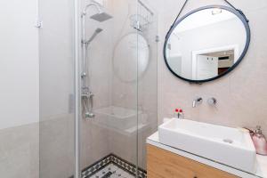 Koupelna v ubytování Apartament Dluga 3