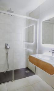 Koupelna v ubytování Hotel Castillete
