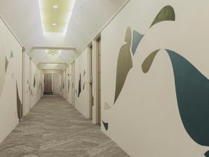 a corridor in a hospital hallway with at 3rd PLACE by HIDEOUT in Fujisawa +33 photos