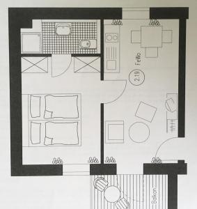 Grundriss der Unterkunft Gästehaus Germania