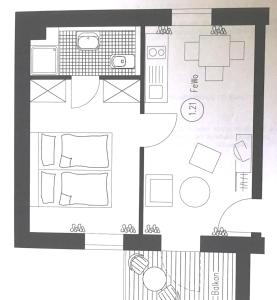 Grundriss der Unterkunft Gästehaus Germania