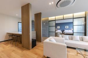 Posezení v ubytování Brown Dot Hotel Ulsan Jangsaengpo
