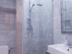 Koupelna v ubytování Na Grobli 20 Apartament z ogródkiem
