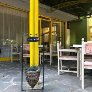 A patio or other outdoor area at Sunny Varshava Hotel