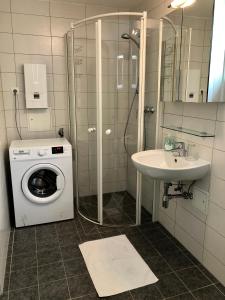 A bathroom at AJO Vienna Garden - Contactless Check-in