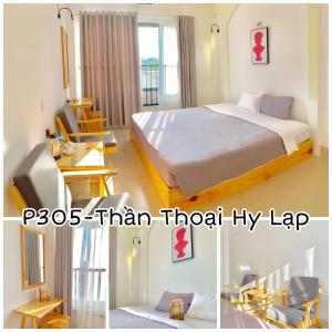 Postel nebo postele na pokoji v ubytování Joy Hotel Phú Yên
