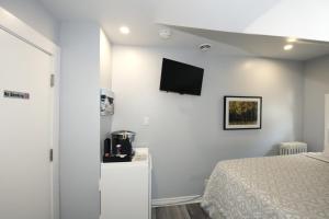 TV a/nebo společenská místnost v ubytování Serene Niagara Inn