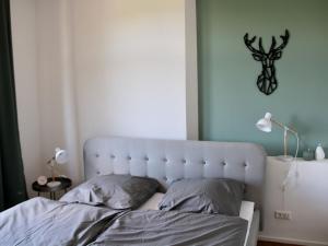 Postel nebo postele na pokoji v ubytování Altes Forstamt
