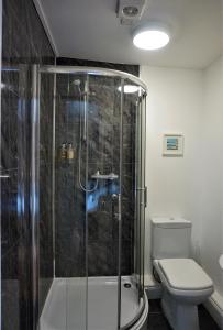 A bathroom at The Angel Hotel 