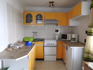 Kuchyň nebo kuchyňský kout v ubytování Haus Gizella
