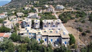 an aerial view of a house on a hill at Stoupa Lefktro 4 in Stoupa