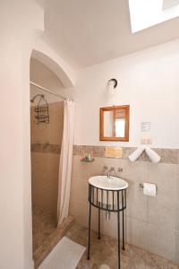 Hotel Meson Cuevano tesisinde bir banyo