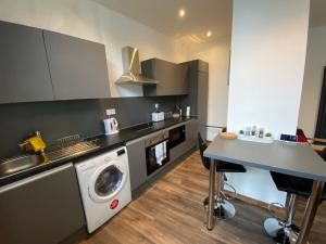 Dapur atau dapur kecil di Self catering Skipton town centre apartment +12 gambar