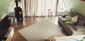 Posezení v ubytování Ferienhaus Kleine Auszeit