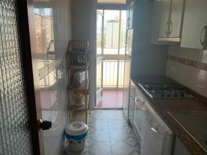 Kuchnia lub aneks kuchenny w obiekcie SERVICE APART LAZARO- Apartamentos Aguamarina 49