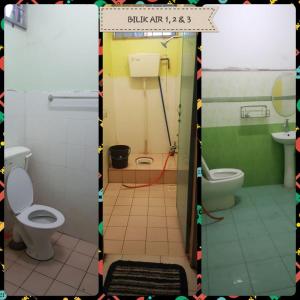 a bathroom with a toilet and a sink at SRHOMESTAY KUALA TERENGGANU in Kuala Terengganu