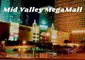 a city at night with the words mid valley mega mall at Hotel Sunjoy9 @ Mid Valley in Kuala Lumpur