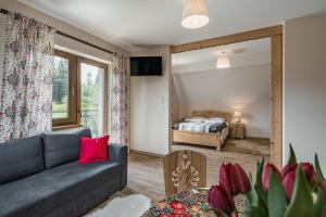 Posteľ alebo postele v izbe v ubytovaní Widokówka Tatry Pokoje i Apartamenty