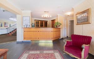 Χώρος καθιστικού στο Aursnes Hotell