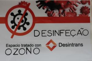 a sign for aedes aevirus with a red cross and a no symbol at Hotel do Cerrado in Lamego