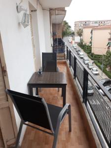 Balkón nebo terasa v ubytování Duplex apartaments