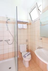 Koupelna v ubytování Hotel Filia